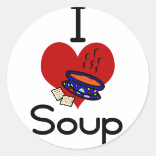 Sticker Rond J'aime - la soupe à coeur