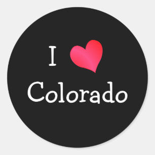 Sticker Rond J'Aime Le Colorado