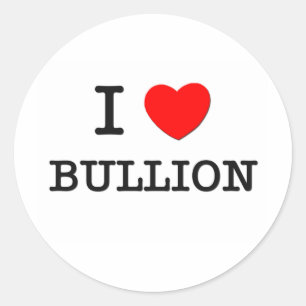 Sticker Rond J'aime le lingot