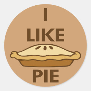 Sticker Rond J'aime le tarte