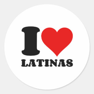 STICKER ROND J'AIME LES LATINAS