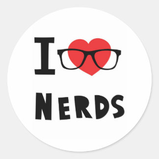 Sticker Rond J'aime les nerfs