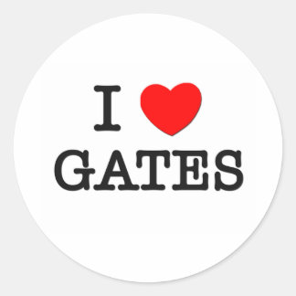 Sticker Rond J'aime les portes
