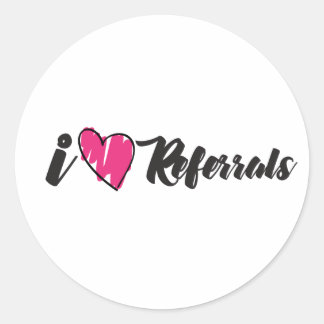 Sticker Rond J'aime les références