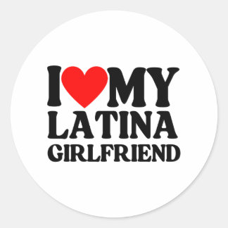 Sticker Rond J'Aime Ma Fille Latina, J'Aime Ma Latina