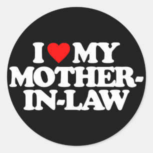 STICKER ROND J'AIME MA MÈRE-EN-DROIT
