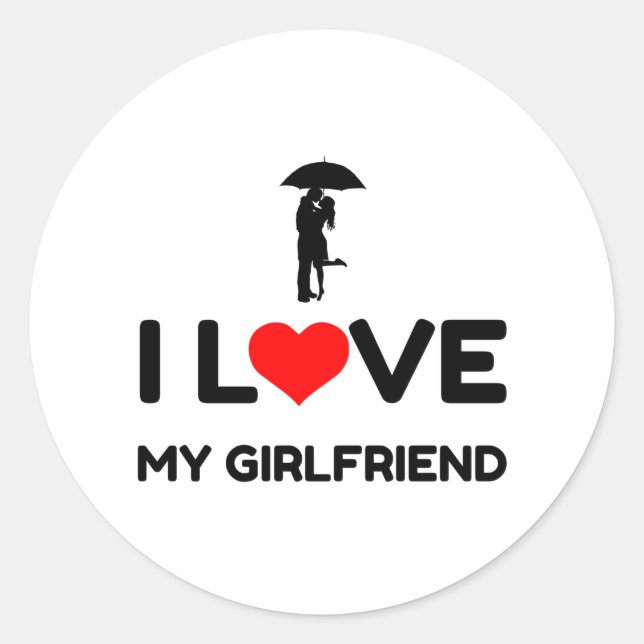 STICKER ROND J'AIME MA PETITE AMIE (Devant)