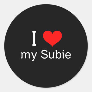 Sticker Rond J'Aime Ma Subie