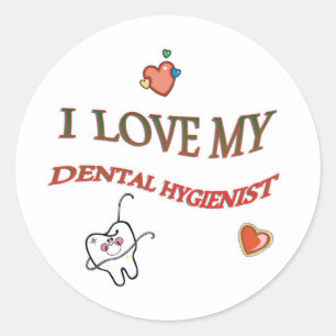STICKER ROND J'AIME MON HYGIÈNE DENTAIRE