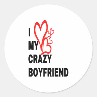 STICKER ROND J'AIME MON PETIT AMI CRAZY