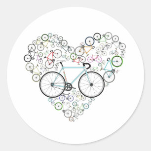 Sticker Rond J'aime mon vélo