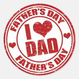 Sticker Rond J'aime papa