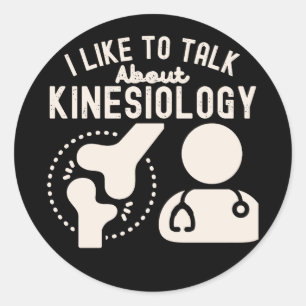 Sticker Rond J'aime parler de kinésiologie