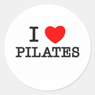 Sticker Rond J'aime Pilates