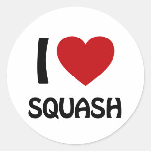 Sticker Rond J'aime Squash