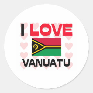 Sticker Rond J'aime Vanuatu