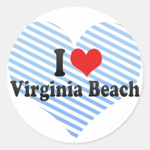 Sticker Rond J'aime Virginia Beach