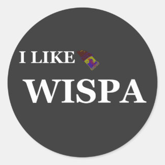 Sticker Rond j'aime wispa
