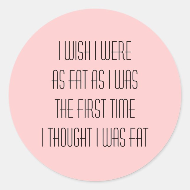 Sticker Rond J'aimerais être... (Devant)