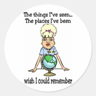 Sticker Rond J'aimerais me souvenir