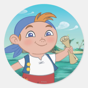 Sticker Rond Jake et les "Jamais Land Pirates"  Cubby
