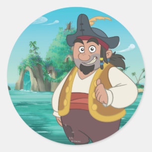 Sticker Rond Jake et les pirates de Neverland  Shark