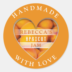 Sticker Rond Jam Apricot