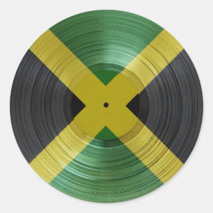 Sticker Rond Jamaica Flag Proud Jamaicans