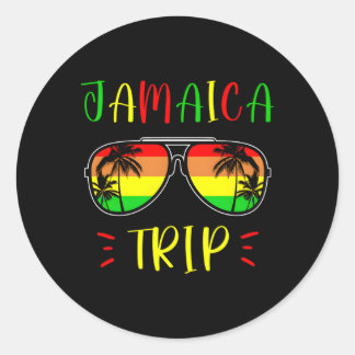 Sticker Rond Jamaïque Voyage 2023 2024 Jamaïque Voyage vacances