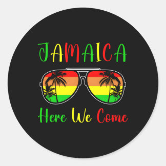 Sticker Rond Jamaïque We Come 2023 2024 Jamaïque Travel Vac