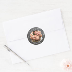 Sticker Rond Jamais après le mariage du tableau de bord Enregis