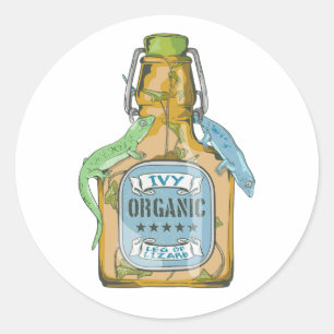 Sticker Rond Jambe de Lizard Macbeth sorcières sort