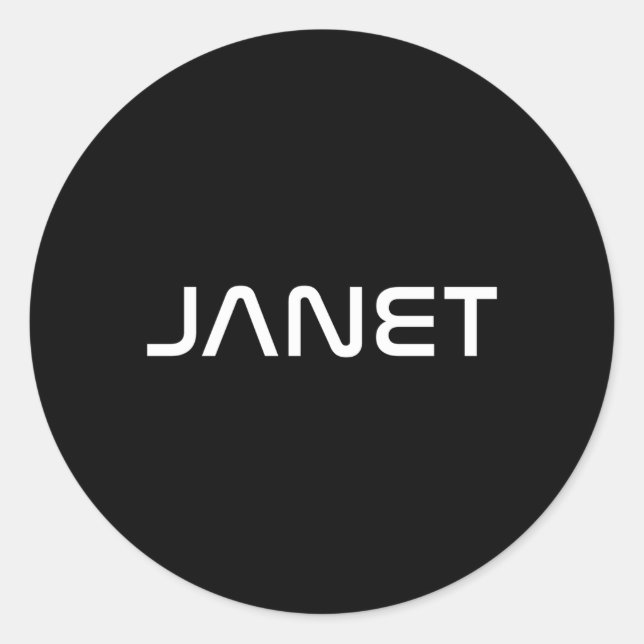 Sticker Rond Janet (Devant)