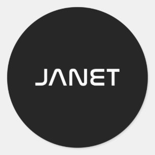 Sticker Rond Janet