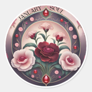 Sticker Rond Janvier Soul