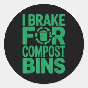 Sticker Rond J'applique les freins pour les bacs à compost cita