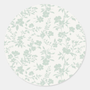 Sticker Rond Jardin Botanique Sauge Muet - Neutre