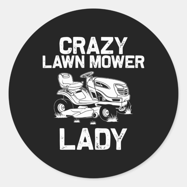 Sticker Rond Jardin de la pelouse maman de la pelouse (Devant)