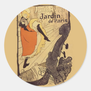 Sticker Rond Jardin de Paris - Toulouse-Lautrec