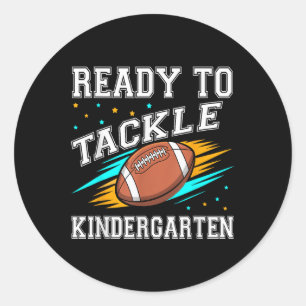 Sticker Rond Jardin d'enfants de football Premier jour d'école 