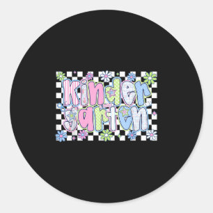 Sticker Rond Jardin D'Enfants Fleur sauvage Premier Jour De L'É