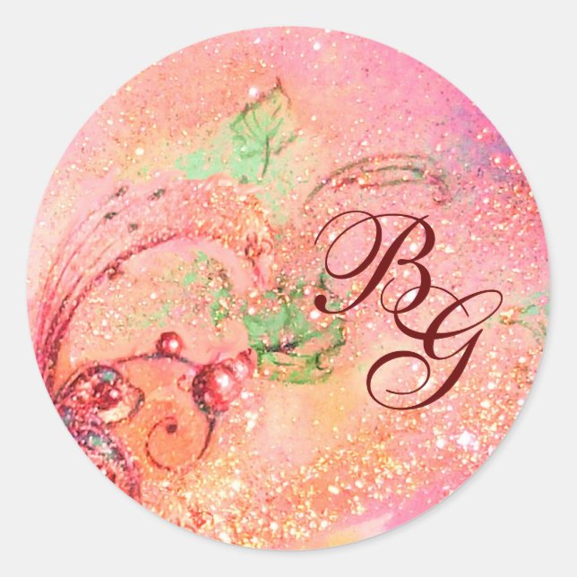 STICKER ROND JARDIN DES OMBRES PERDUES - MONOGRAM (Devant)