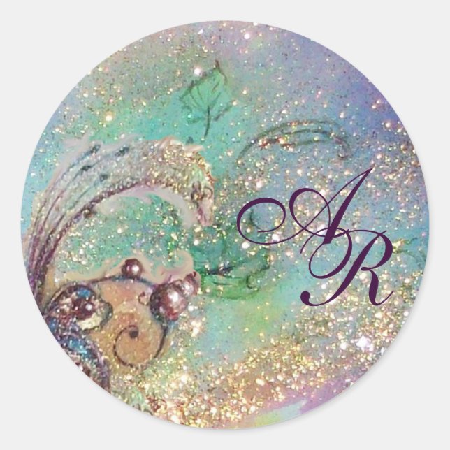 STICKER ROND JARDIN DES OMBRES PERDUES - MONOGRAM (Devant)