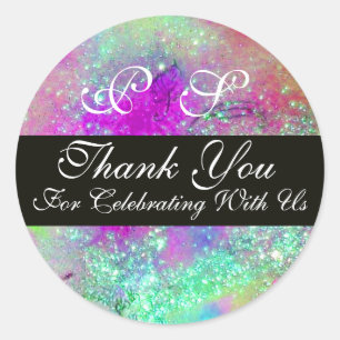 STICKER ROND JARDIN DES OMBRES PERDUES -MONOGRAM MERCI