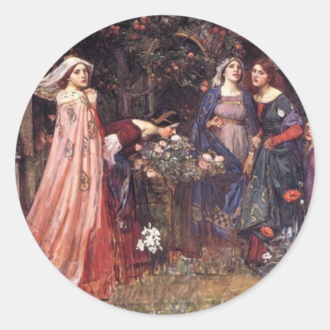 Sticker Rond Jardin enchanté (Devant)