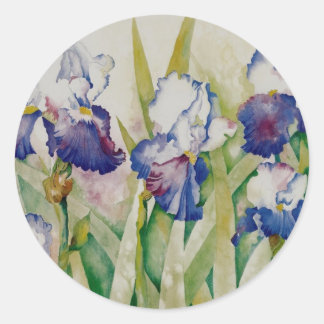 Sticker Rond jardin iris 2