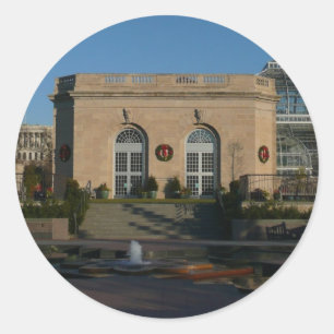 Sticker Rond Jardins botaniques à Noël à Washington DC