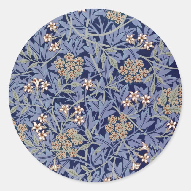 Sticker Rond Jasmine by William Morris (Devant)