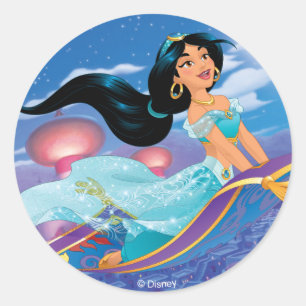 Sticker Rond Jasmine Gros rêves