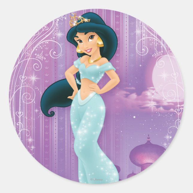 Sticker Rond Jasmine Princesse (Devant)